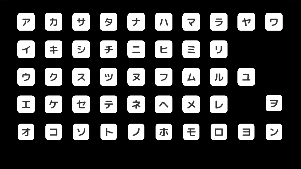 Katakana — 1