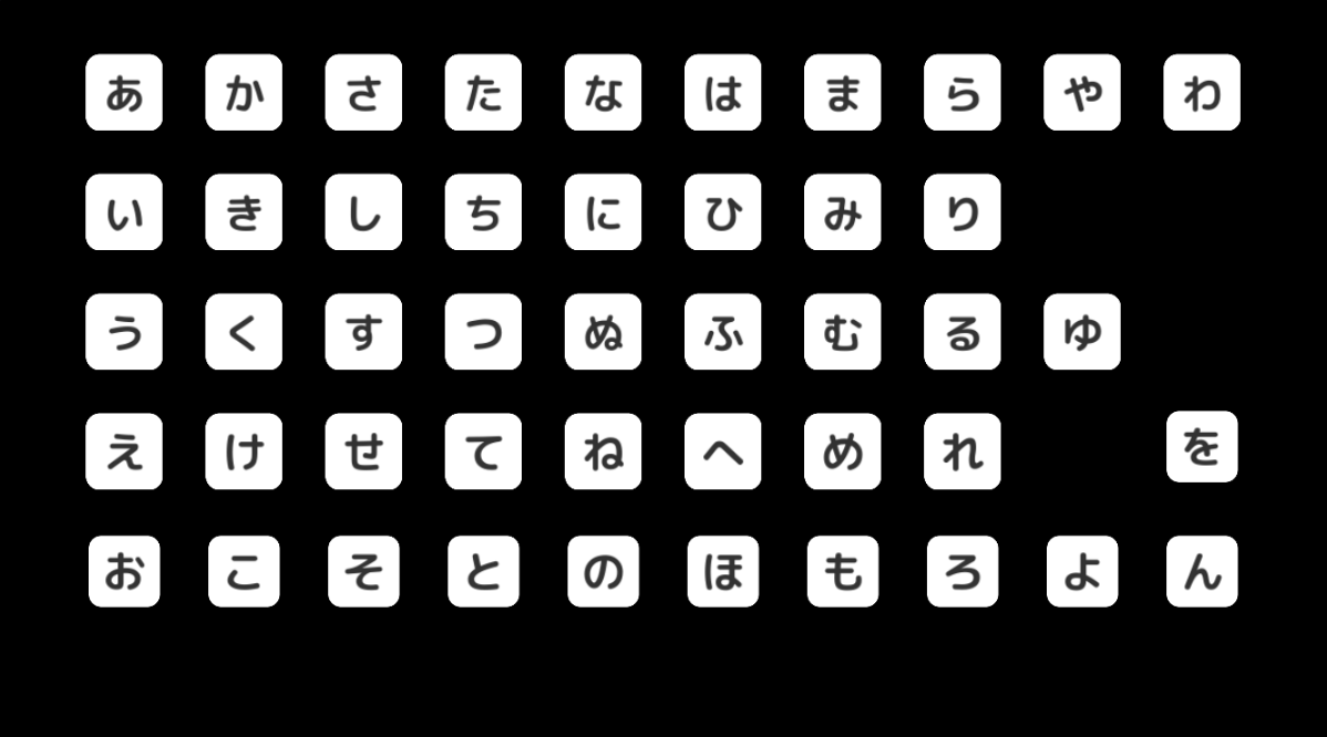 Hiragana — 1